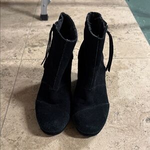 Toms Black Ankle Booties